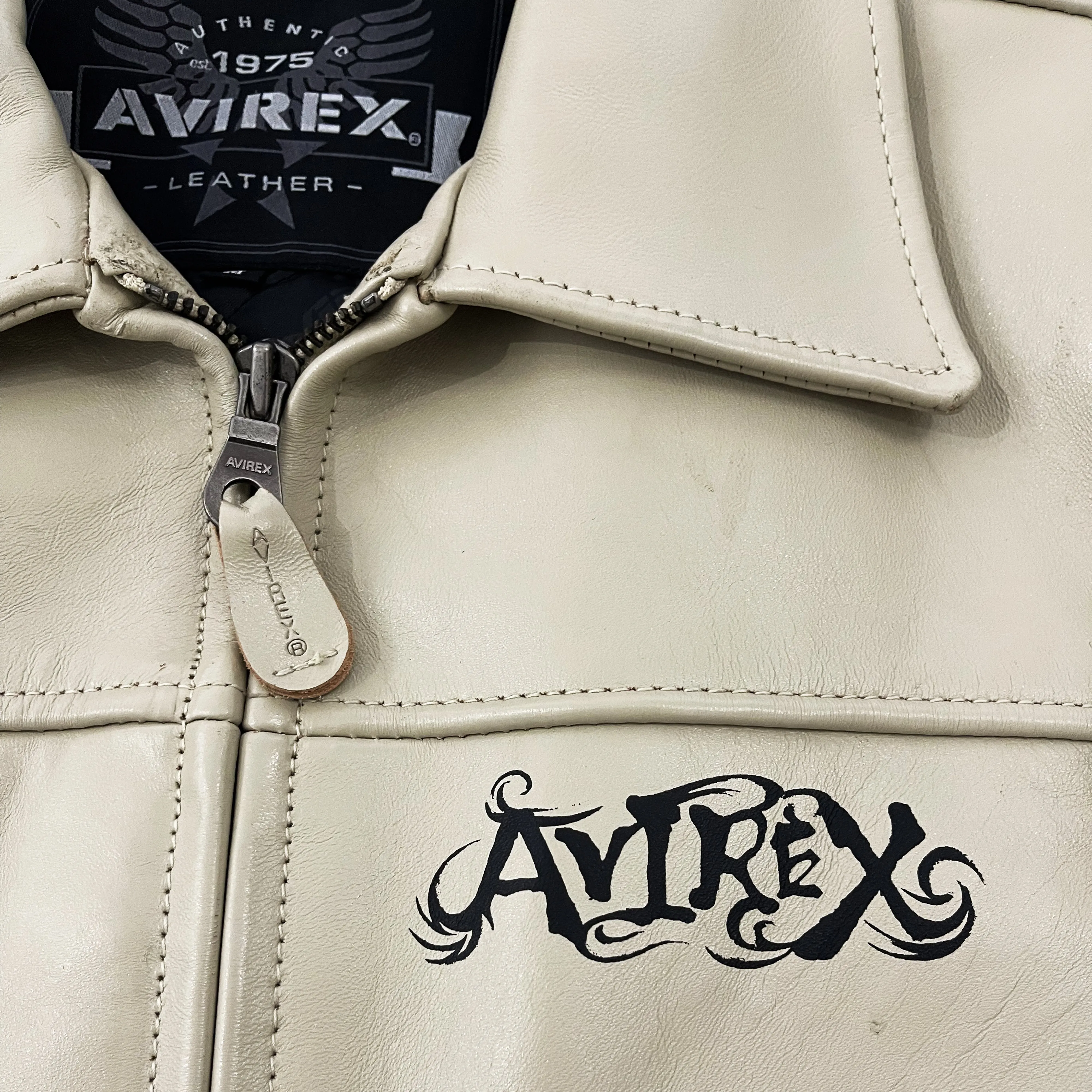 Vintage Avirex Leather Varsity Jacket