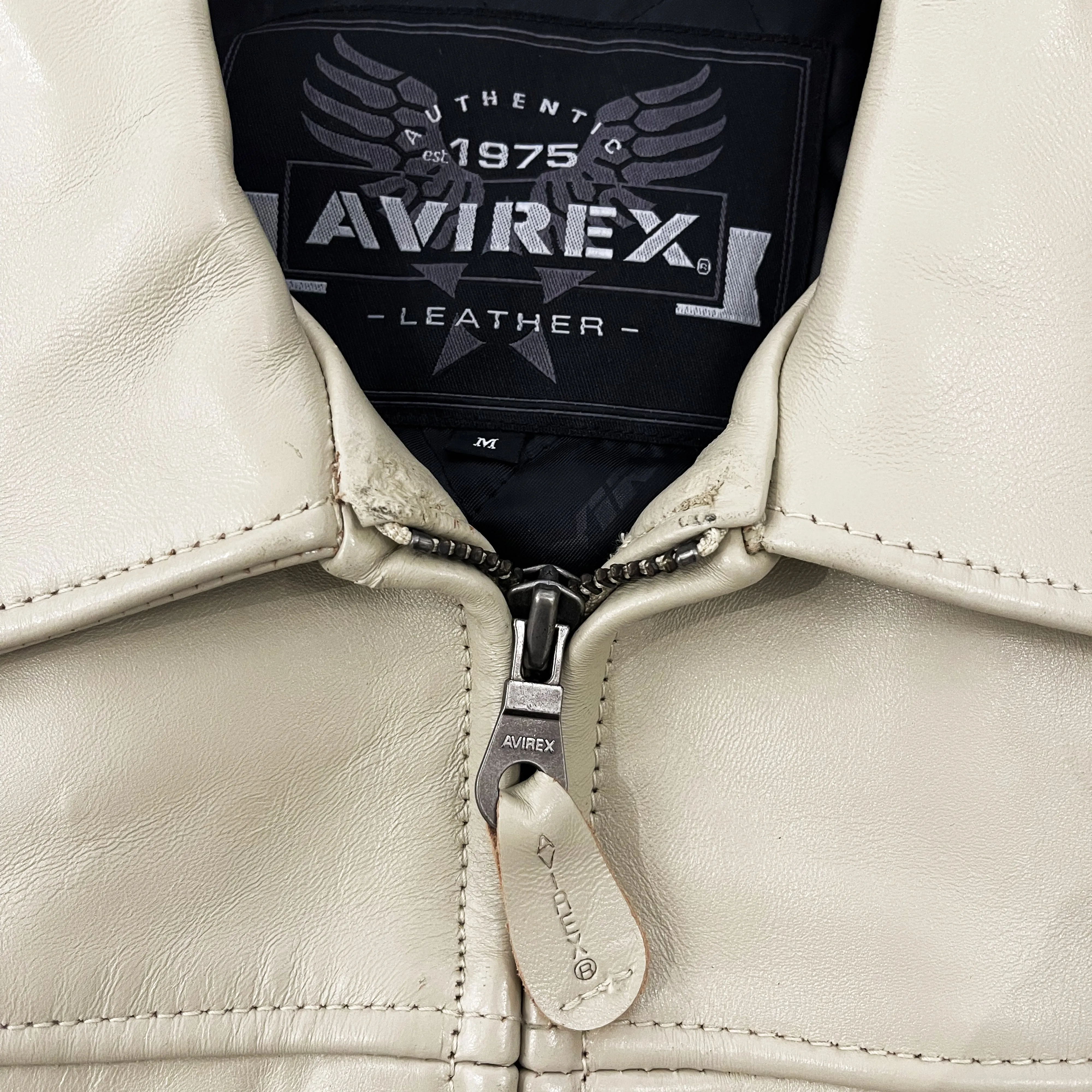 Vintage Avirex Leather Varsity Jacket