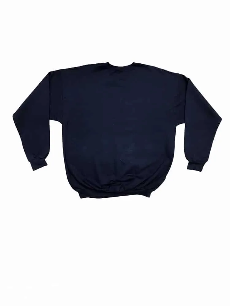 Vintage Christmas Novelty Sweatshirt Navy Blue – 2XL / 3XL