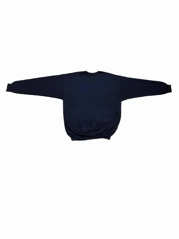 Vintage Christmas Novelty Sweatshirt Navy Blue – 2XL / 3XL