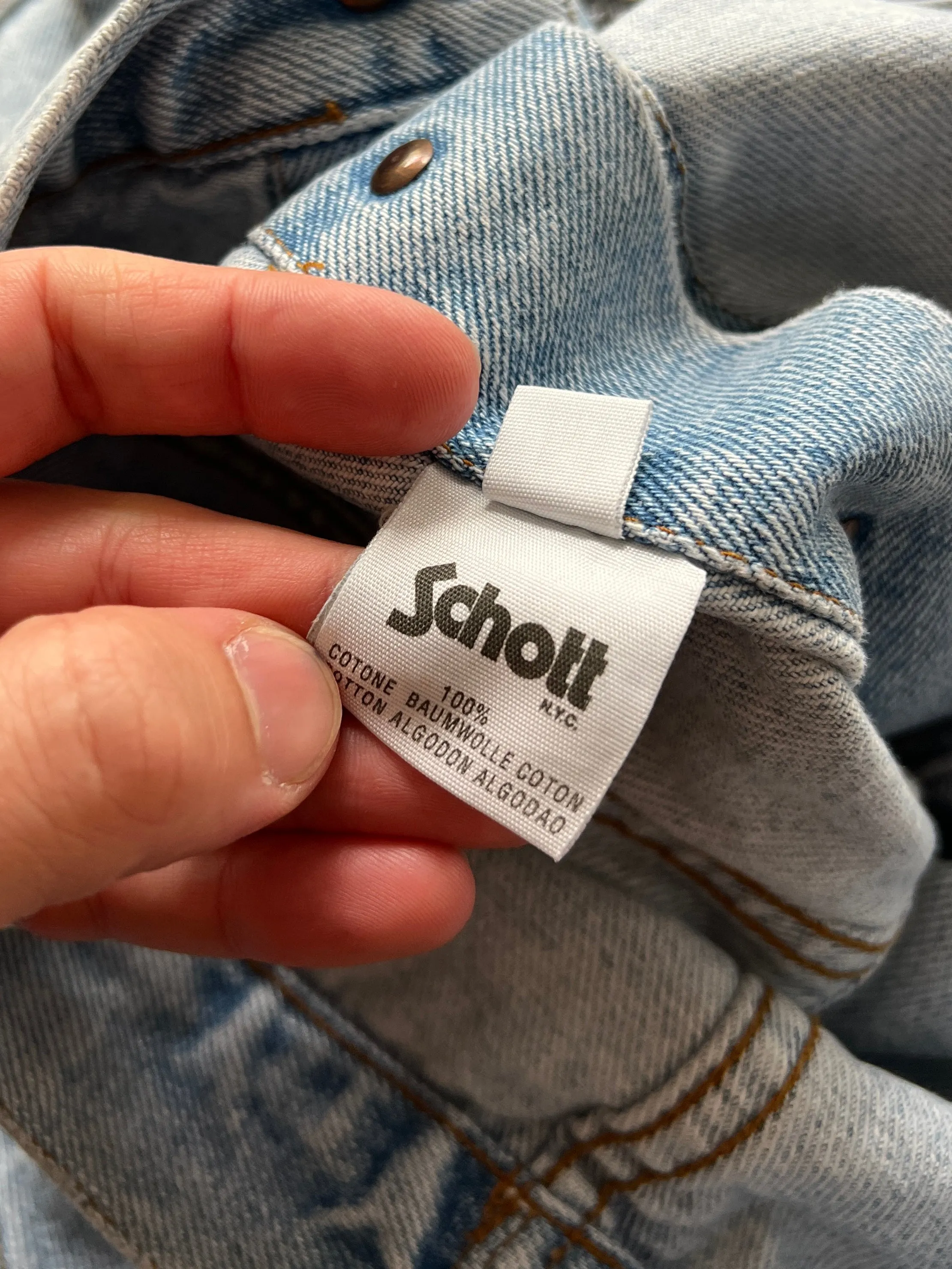 Vintage Schott Denim Jacket (S)