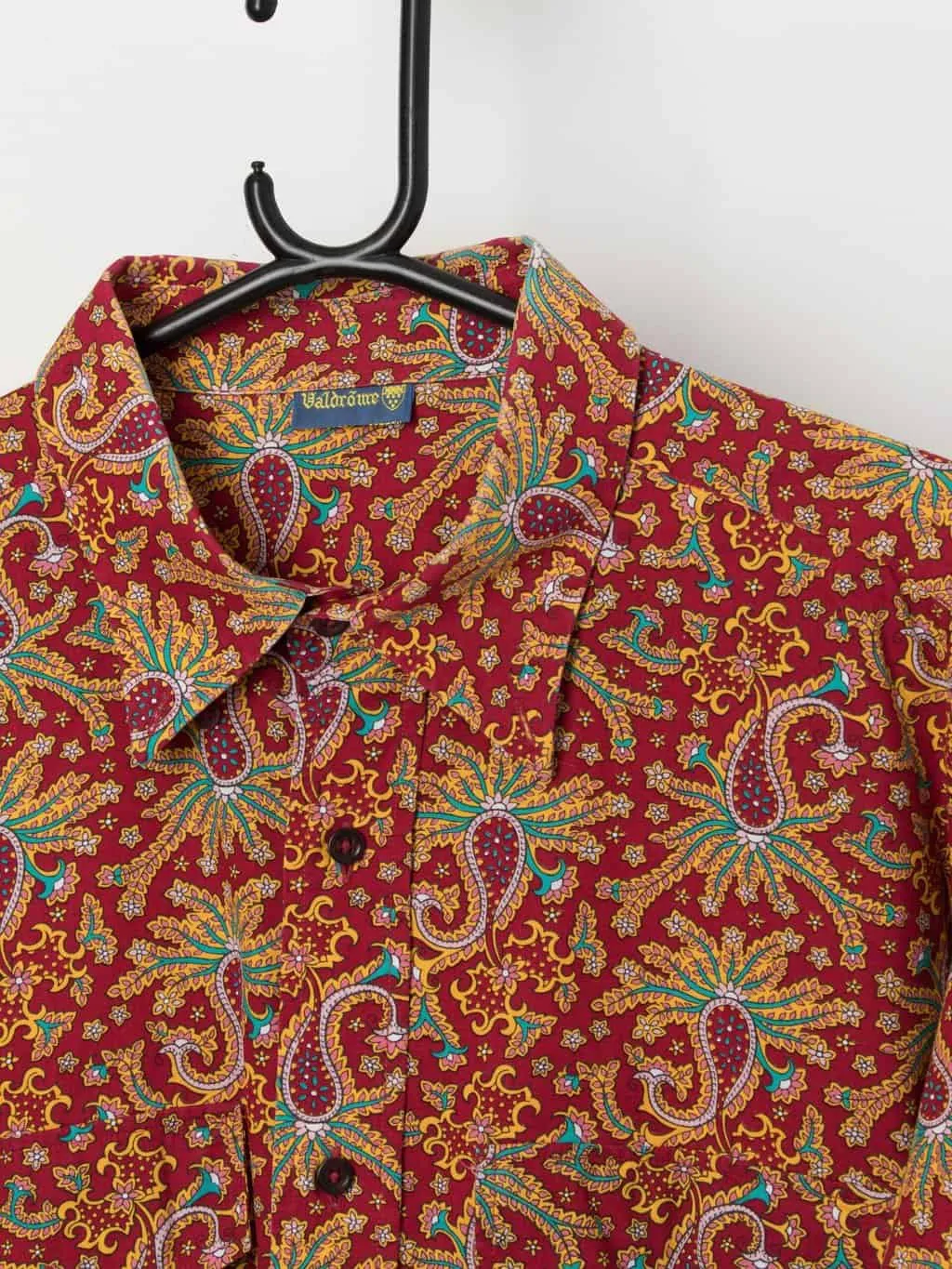 Vintage Valdrome men’s paisley print shirt – XL / 2XL