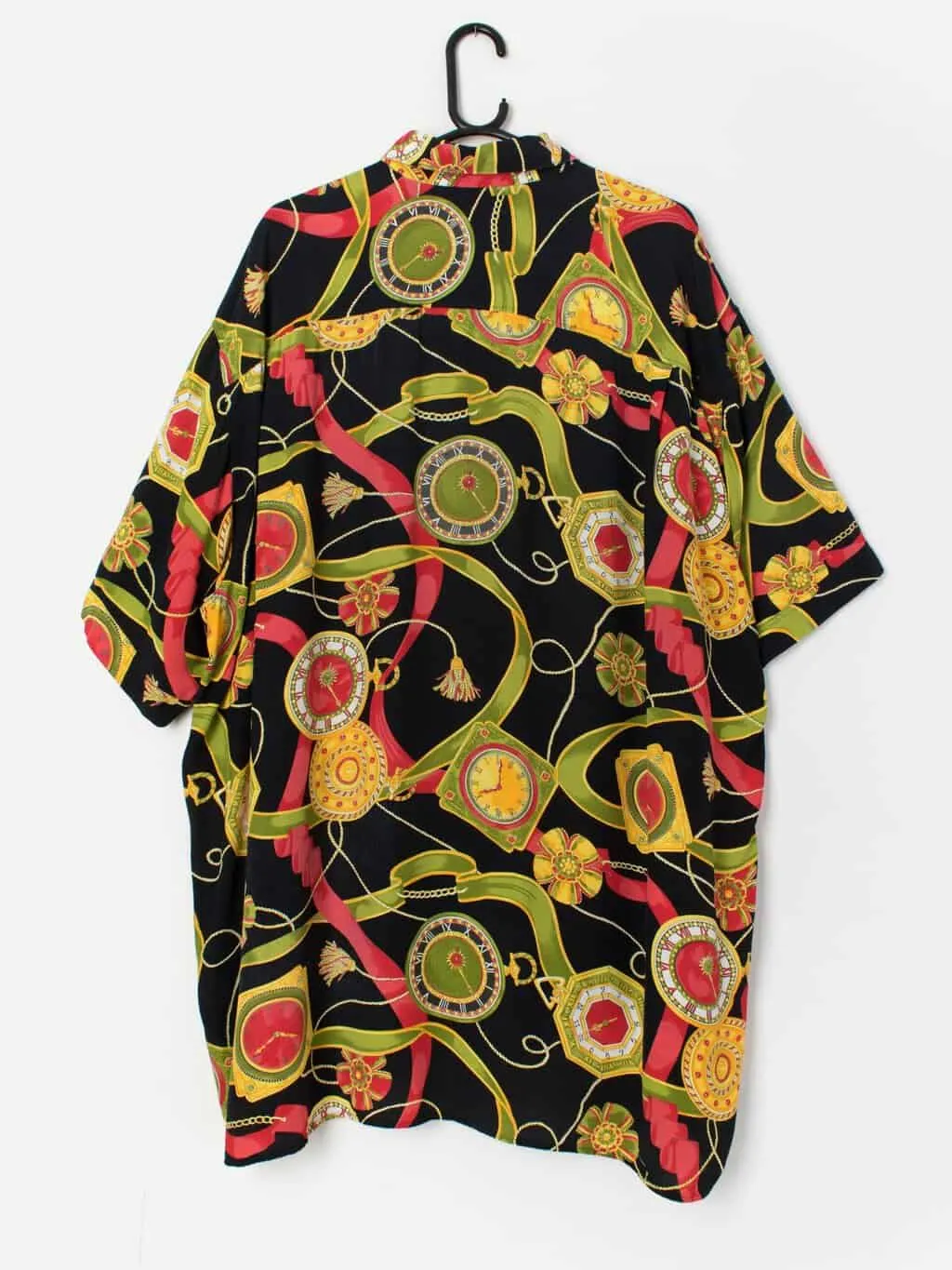 Vintage watch pattern shirt – 2XL