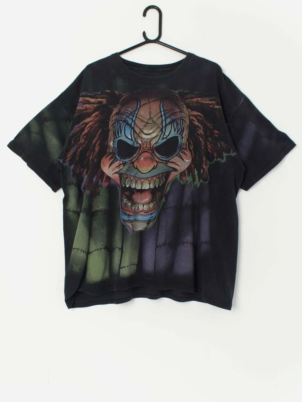 Vintage Y2K Liquid Blue evil clown t-shirt – 2XL