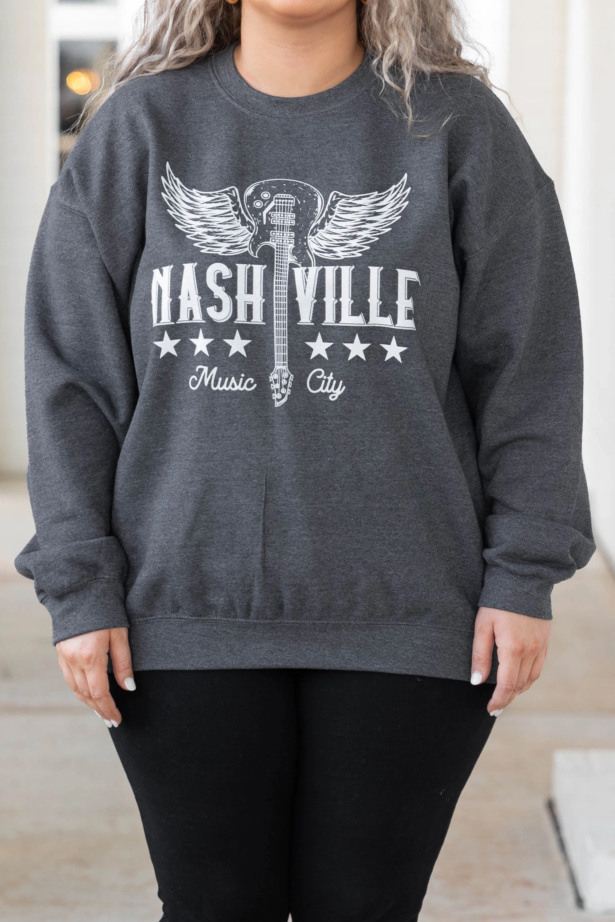 Welcome To Music City Sweatshirt, Dark Heather