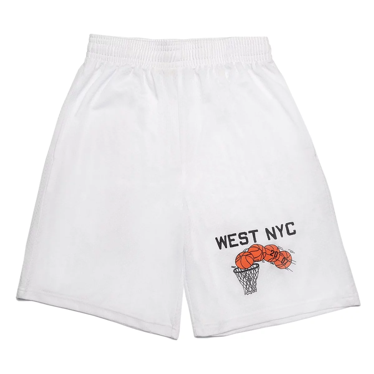 West NYC Hoops Short White