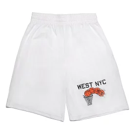 West NYC Hoops Short White