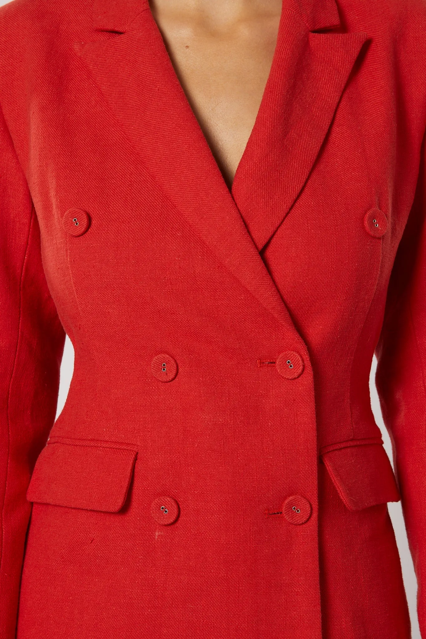 Winona Rhoses Blazer Dress - Red