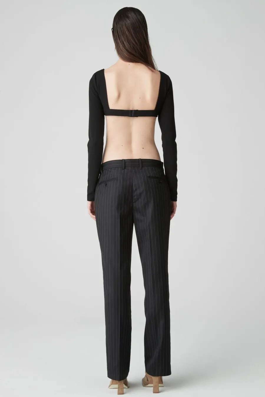 Women Atoir  | 002 Trouser Black Pinstripe