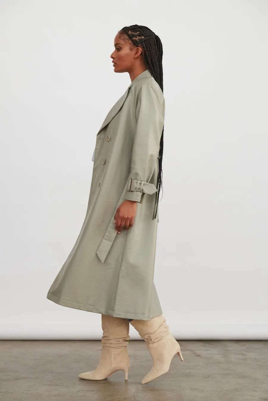 Women Atoir  | Cairo Trench Storm Grey