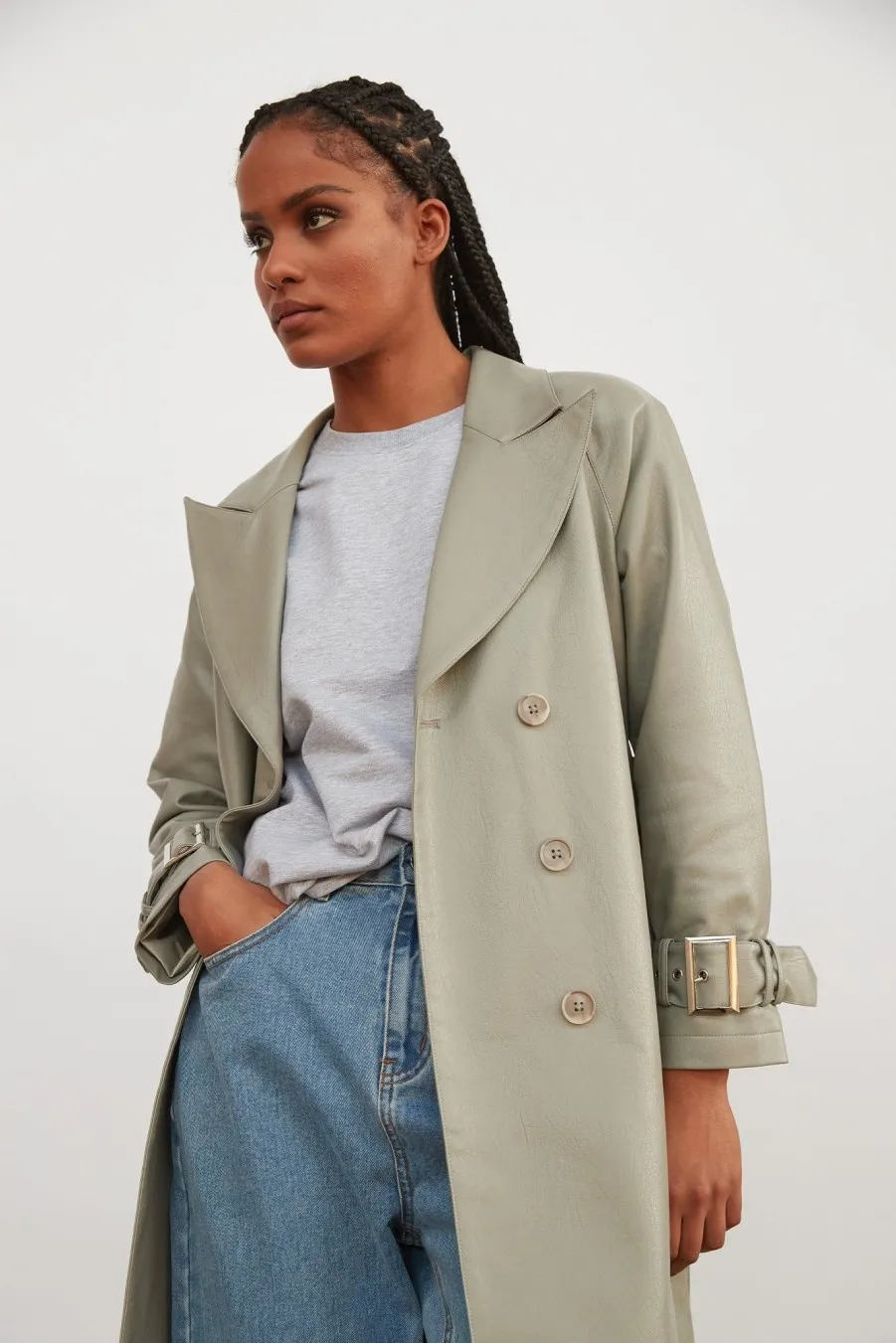 Women Atoir  | Cairo Trench Storm Grey