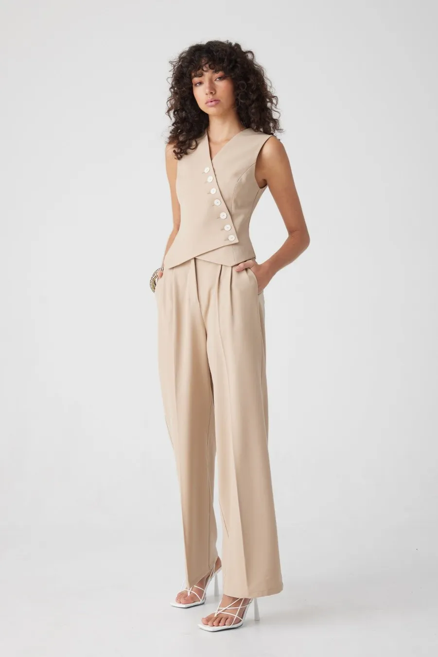 Women Atoir  | Damon Suit Pant Camel