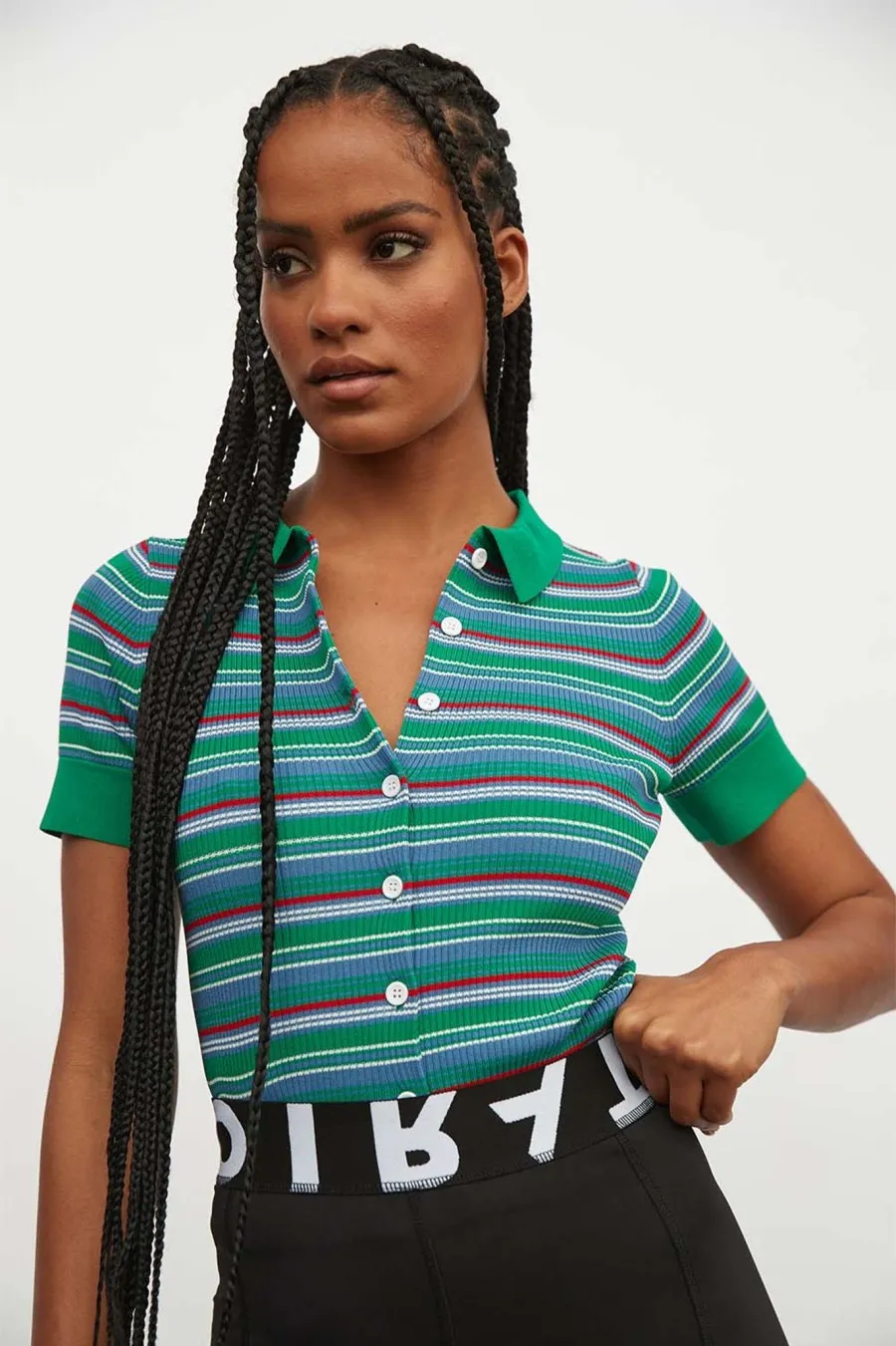 Women Atoir  | Laneway Top Kelly Stripe