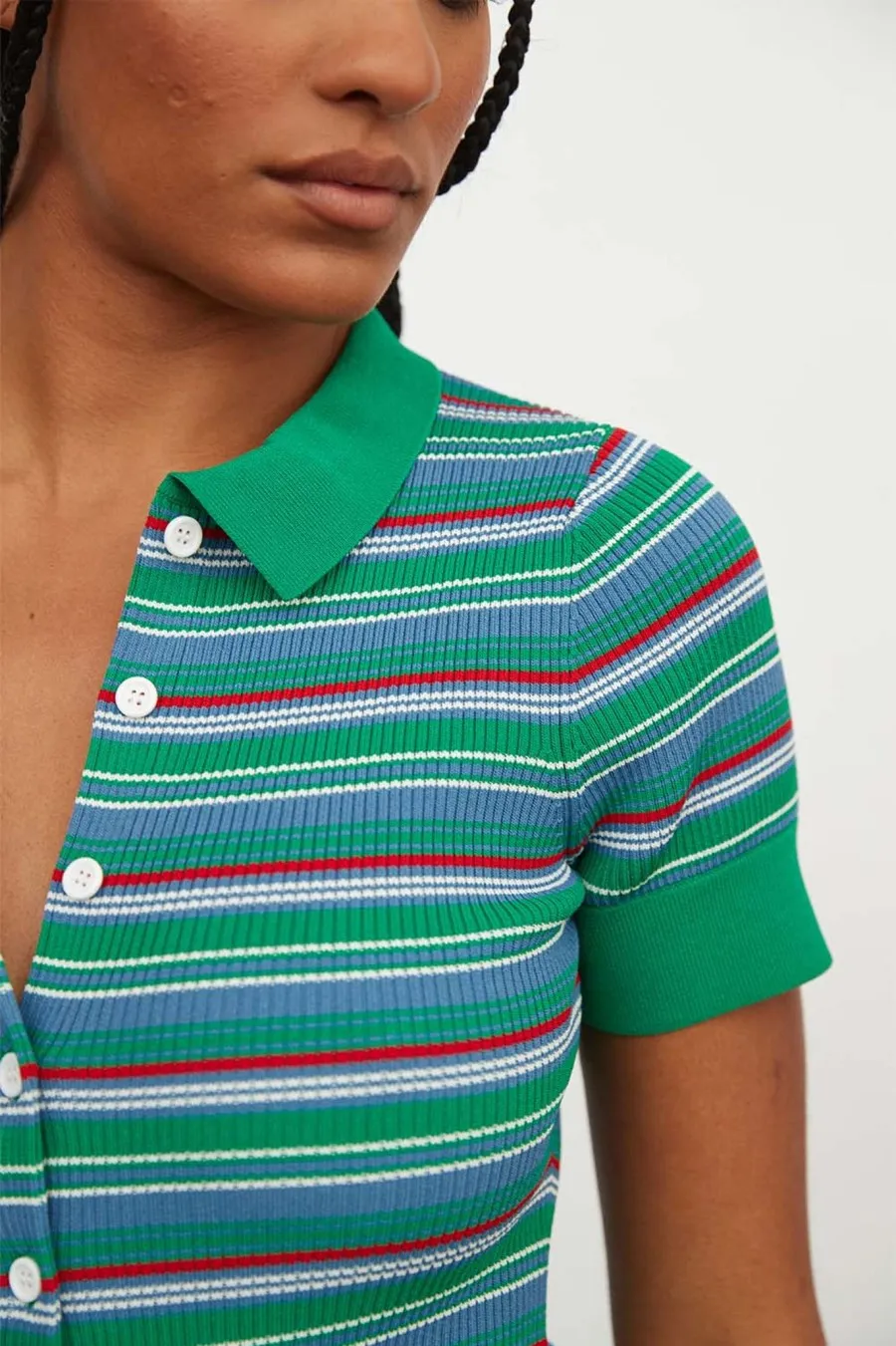 Women Atoir  | Laneway Top Kelly Stripe