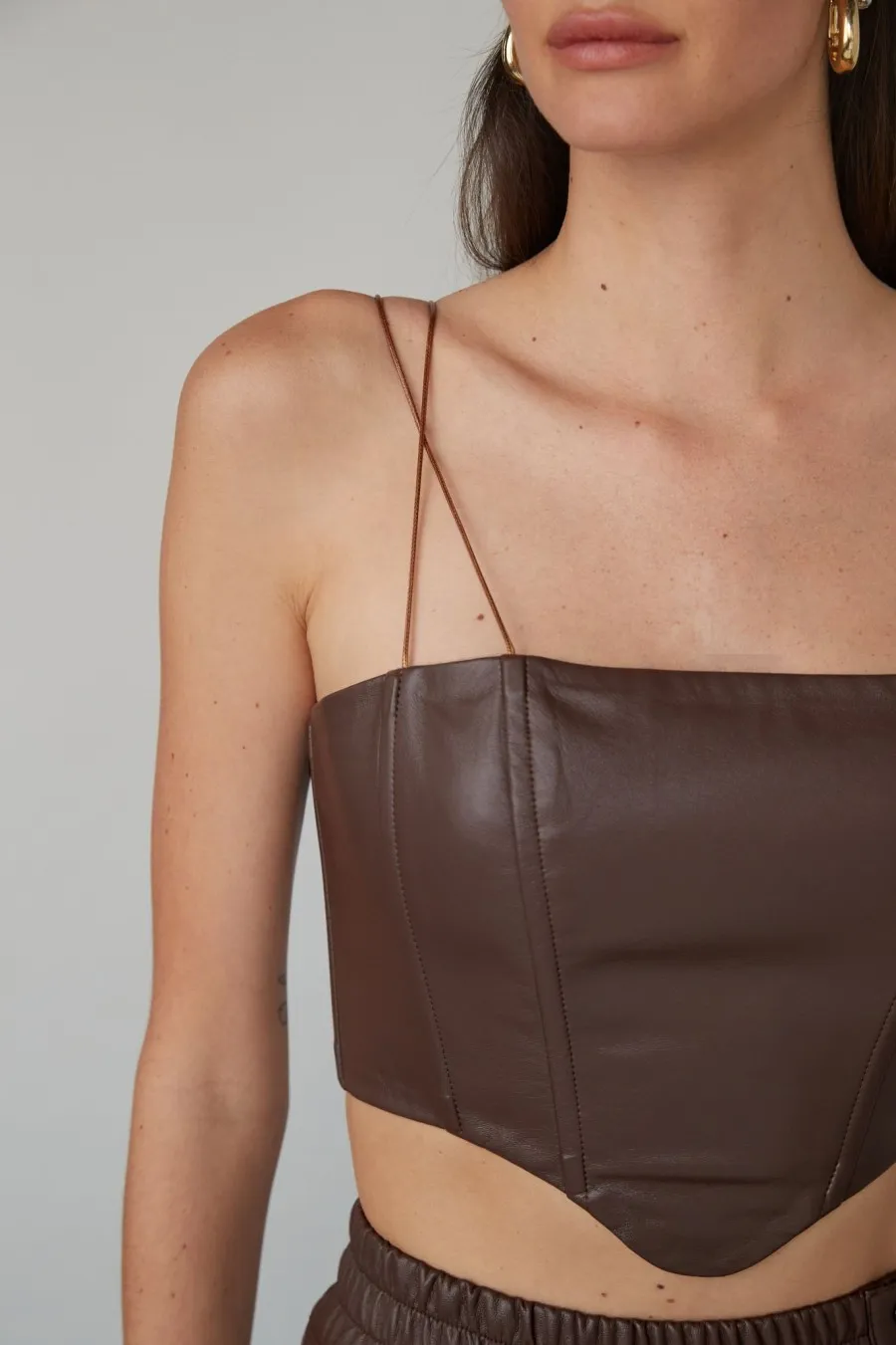 Women Atoir  | Lyra Crop Chestnut