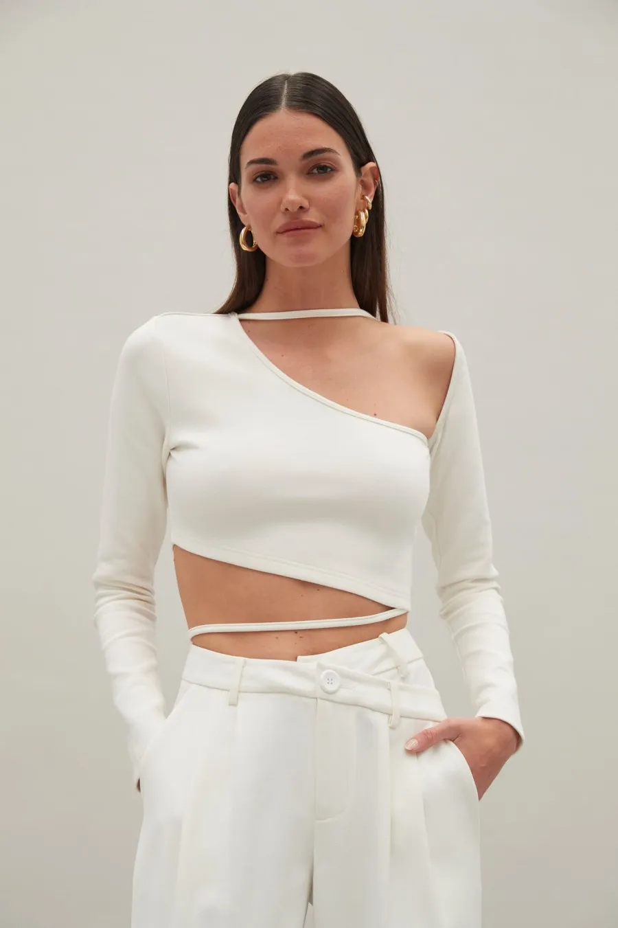 Women Atoir  | Promise Me Crop Ivory