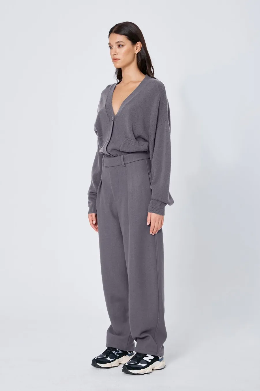 Women Atoir  | The Button Up Cardigan Stone