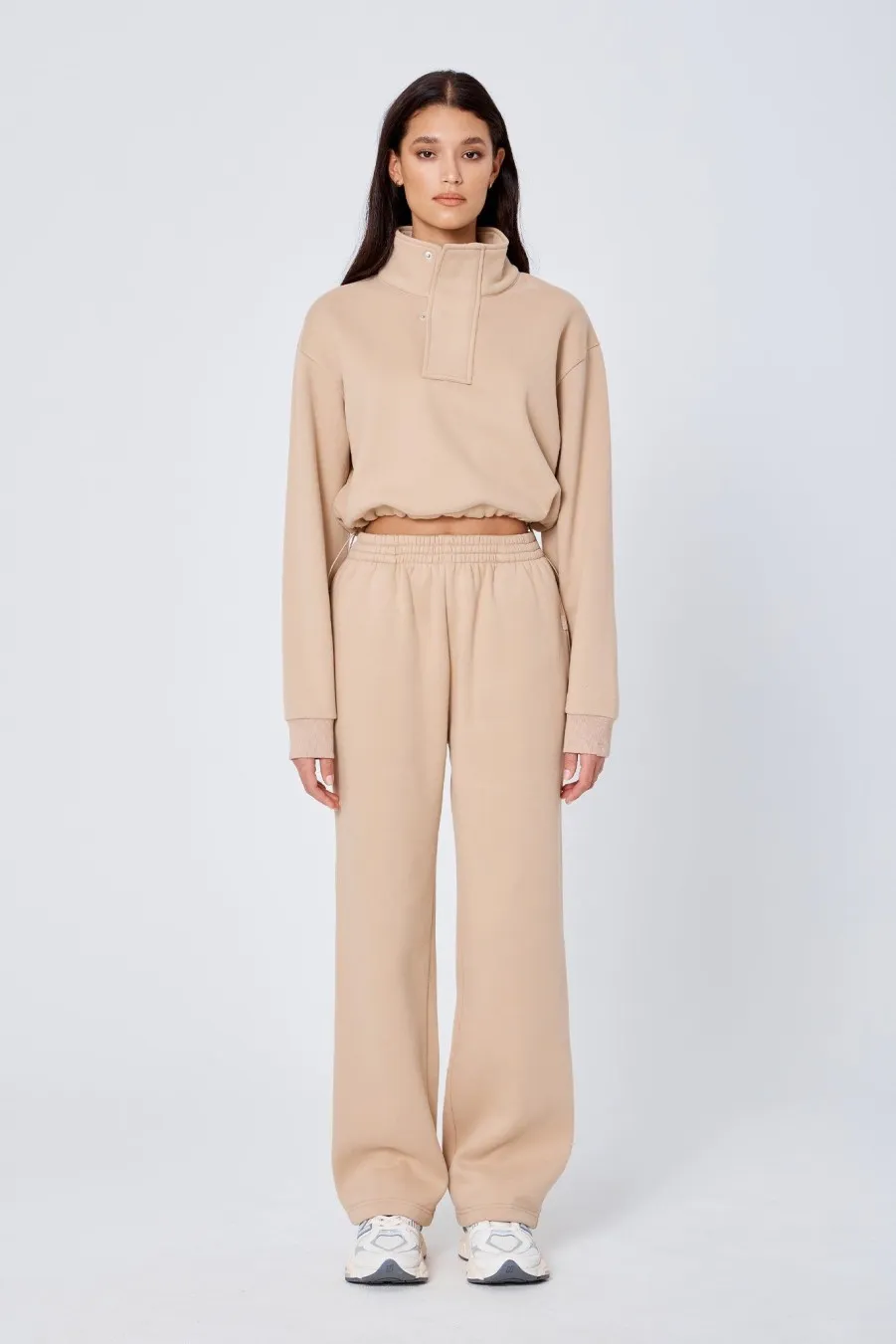 Women Atoir  | The Straight Leg Track Pant Sand