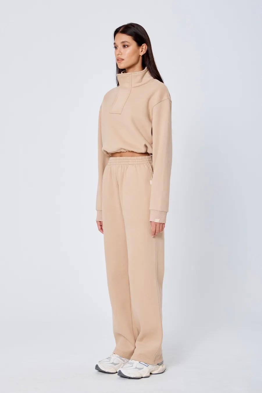 Women Atoir  | The Straight Leg Track Pant Sand