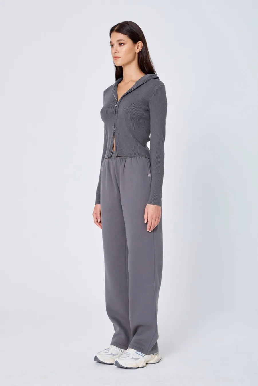 Women Atoir  | The Zip Cardigan Stone