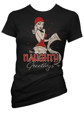 Women's Naughty Greetings Tee