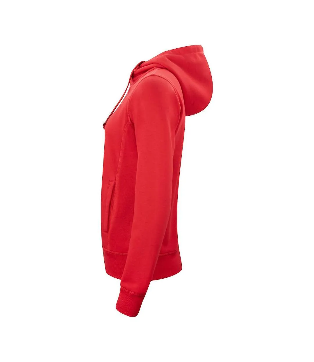 Womens/ladies classic full zip hoodie red Clique