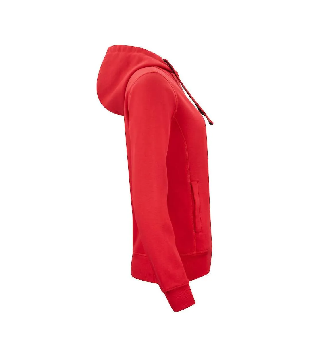 Womens/ladies classic full zip hoodie red Clique