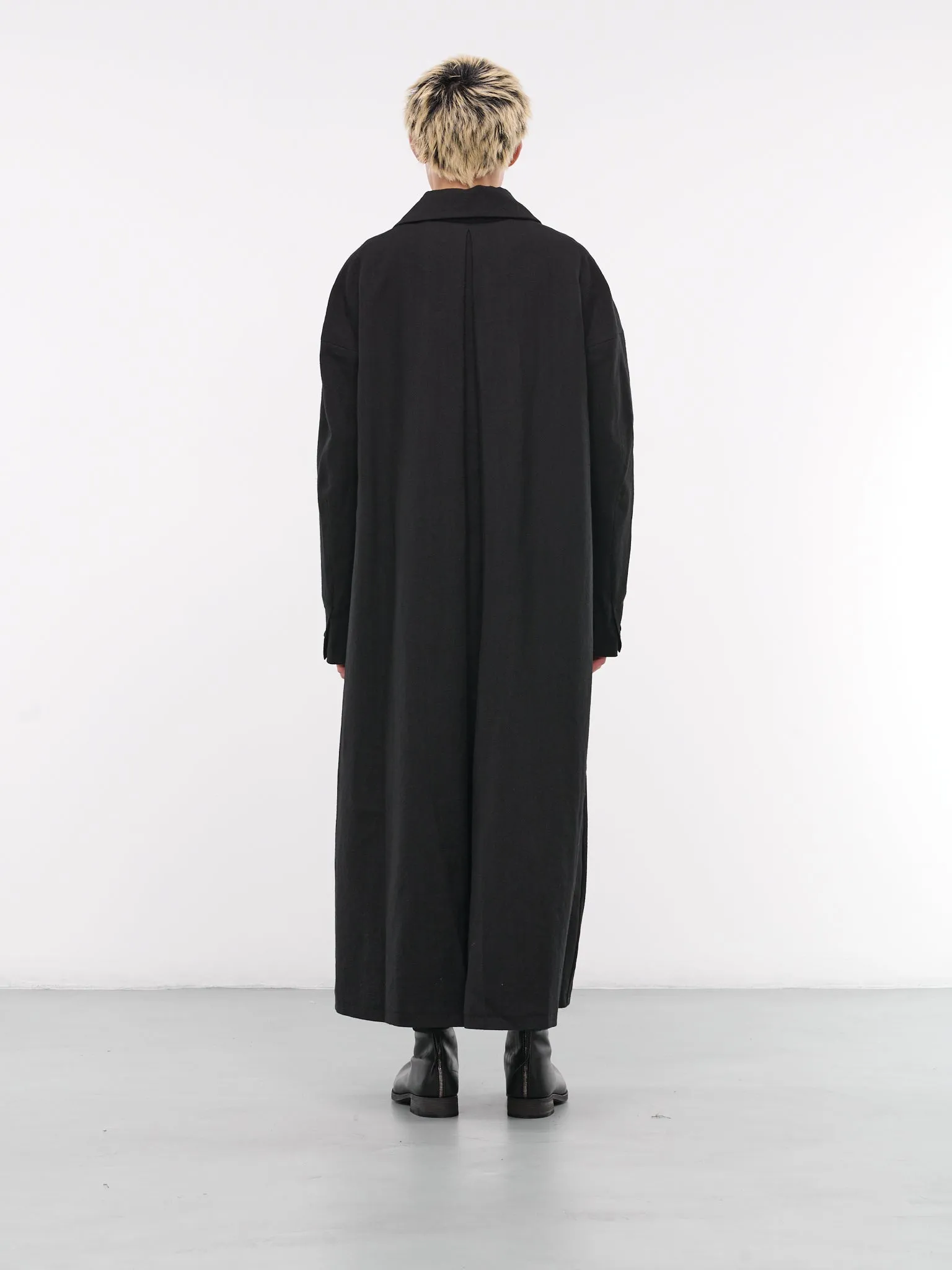 Wool-Linen Coat (C410L-LW-BLACK)